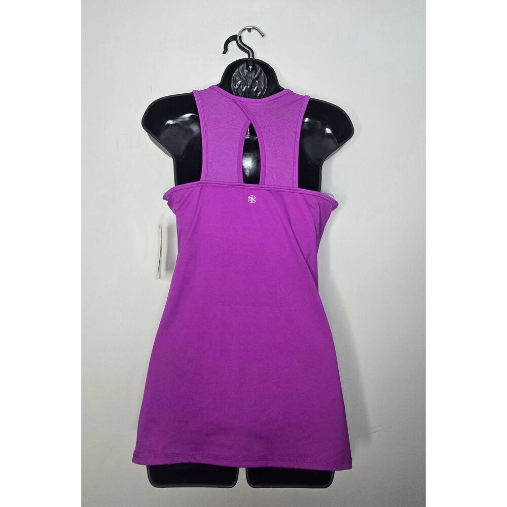 Gaiam Purple Cactus Flower Top Size Medium Breath-Dri Medium Support Bra - Picture 3 of 6